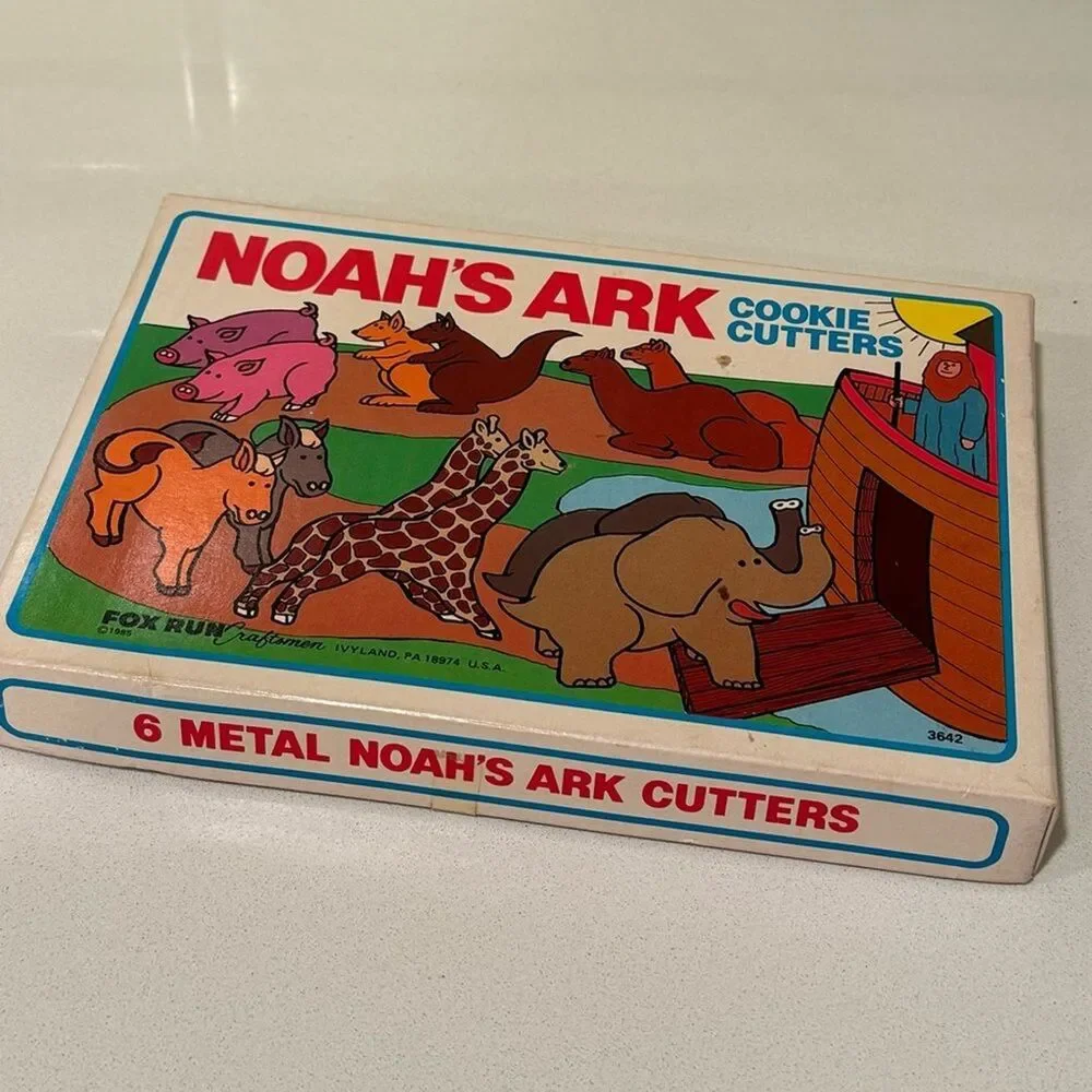 Vintage Noah’s Ark Cookie Cutters by Fox Run (1985)
